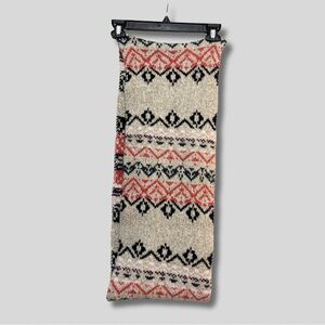 American Eagle Knit Infinity Scarf Fair Isle  Pattern